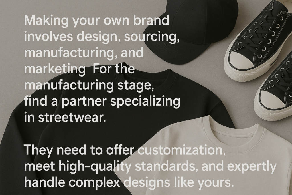 Placeholder for making own clothing brand