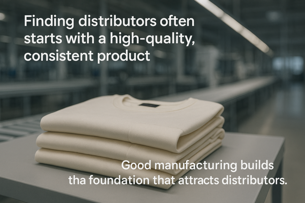 Placeholder for finding clothing distributors