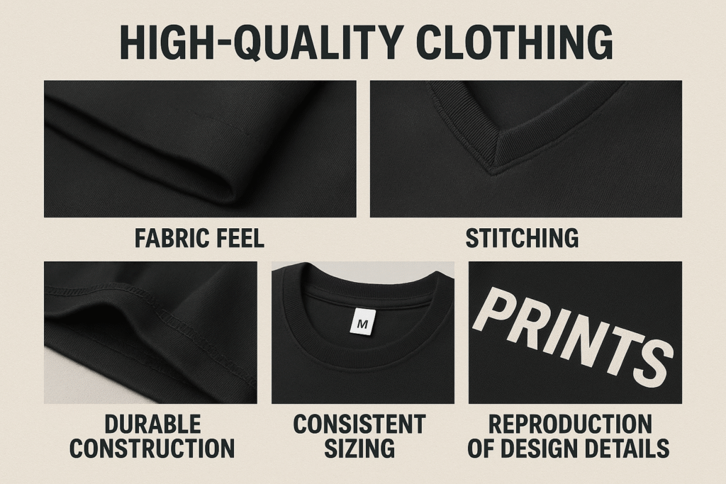 Inspecting clothing quality stitching