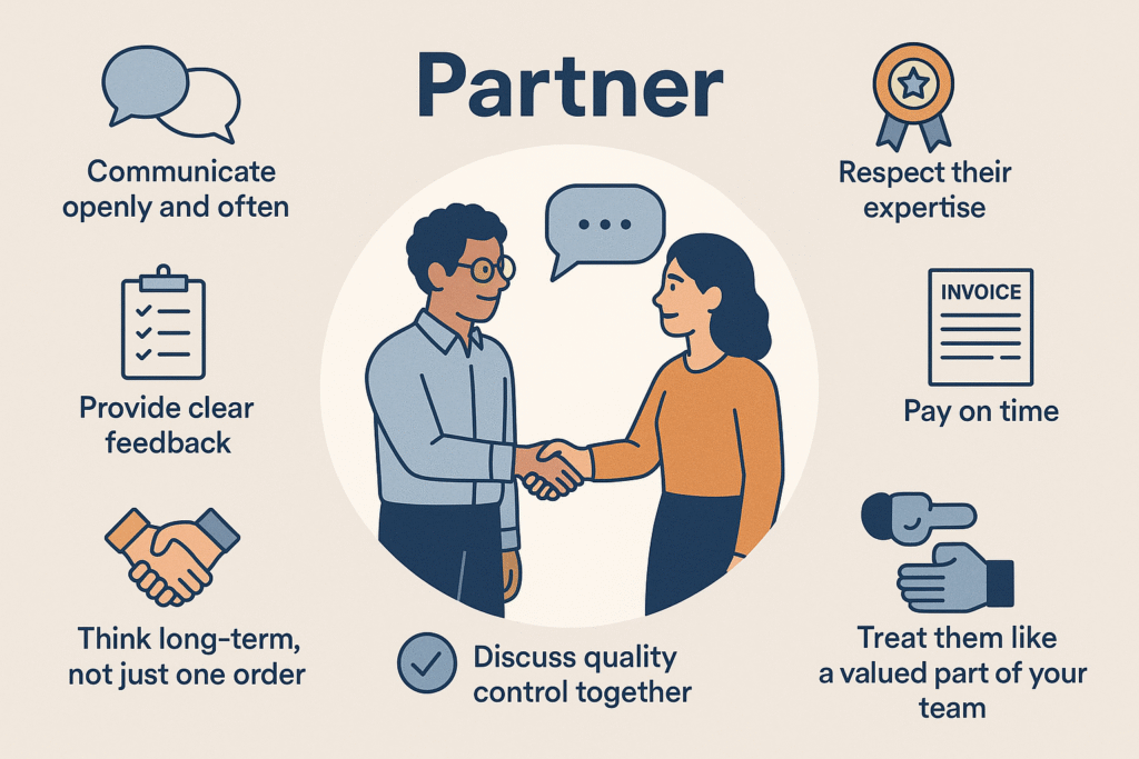 Partnering with clothing manufacturer