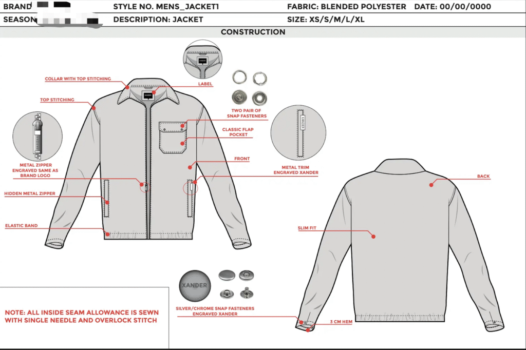 Talking to clothing manufacturer