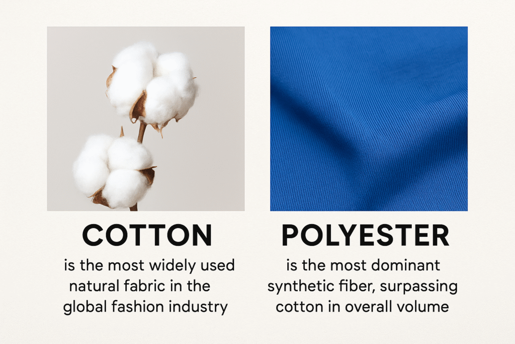 alt bolts of cotton and polyester fabric rolls