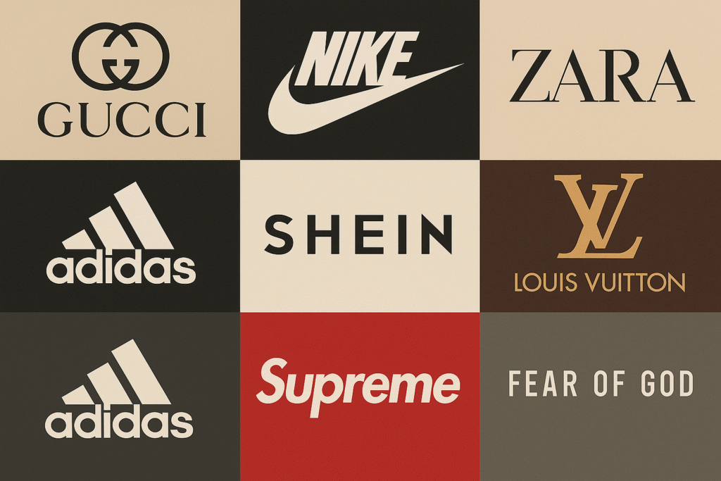alt graphic showing diverse brand logos - luxury, sport, streetwear