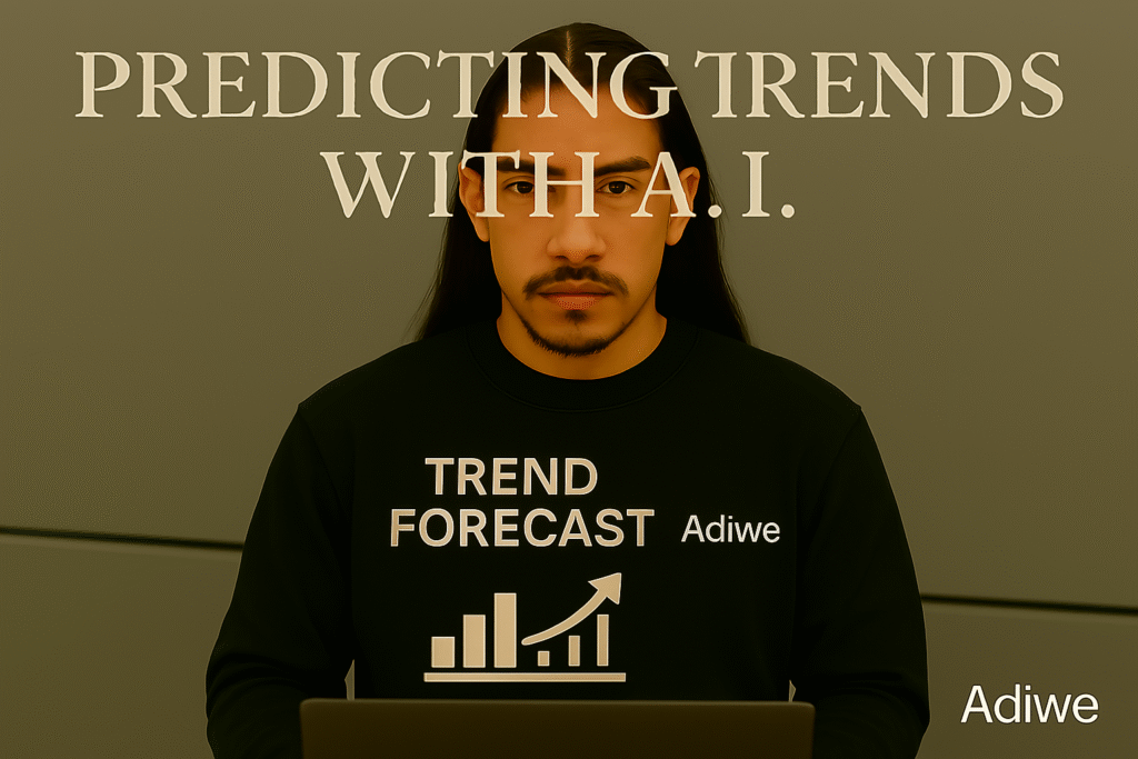 alt text: AI data visualization showing emerging streetwear trends