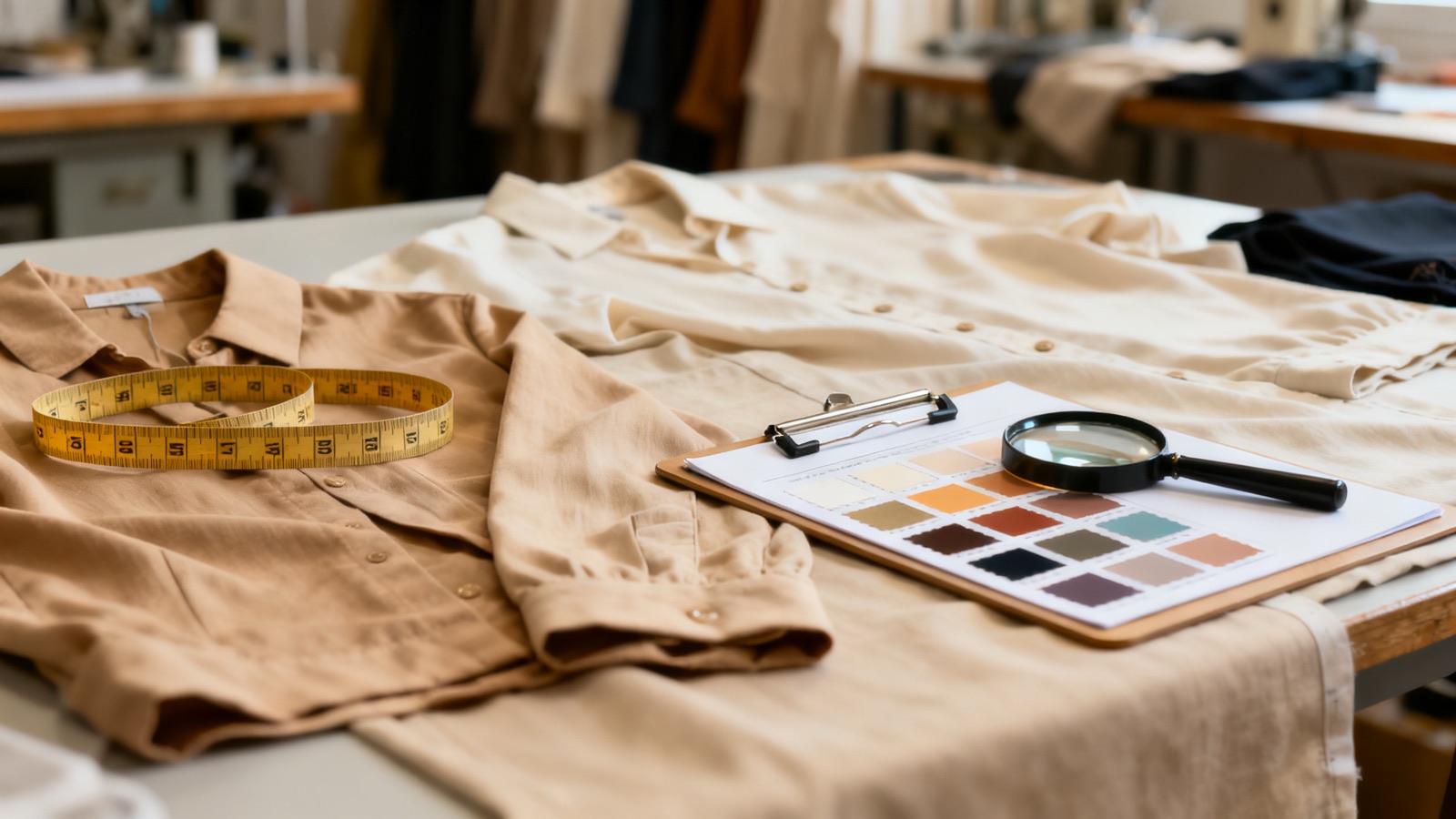 Quality control of custom apparel destined for German brands at Adiwe