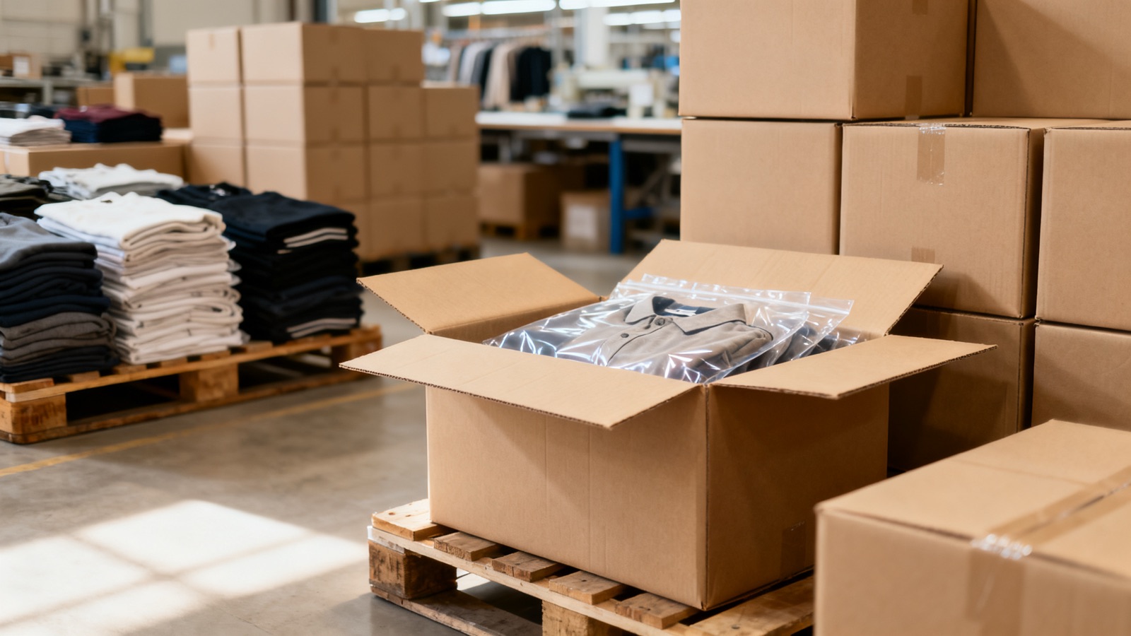 Custom clothing packed and shipped by Adiwe to UK brands